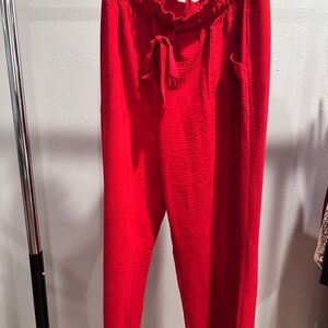 Stylish Red Women's Pants